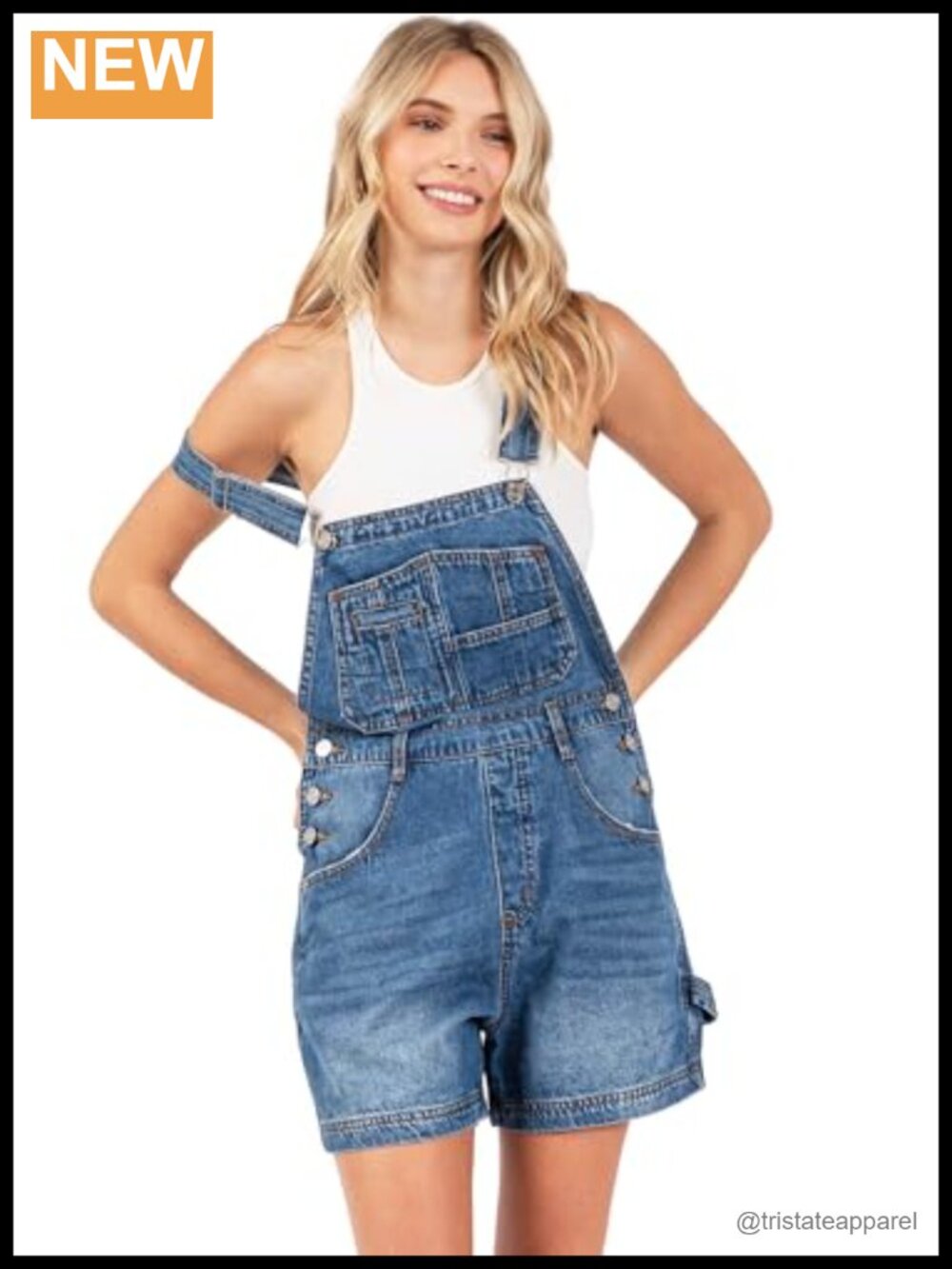 90s Retro Utility Overalls High Waist Cotton Tapered Waist Multi-Pocket